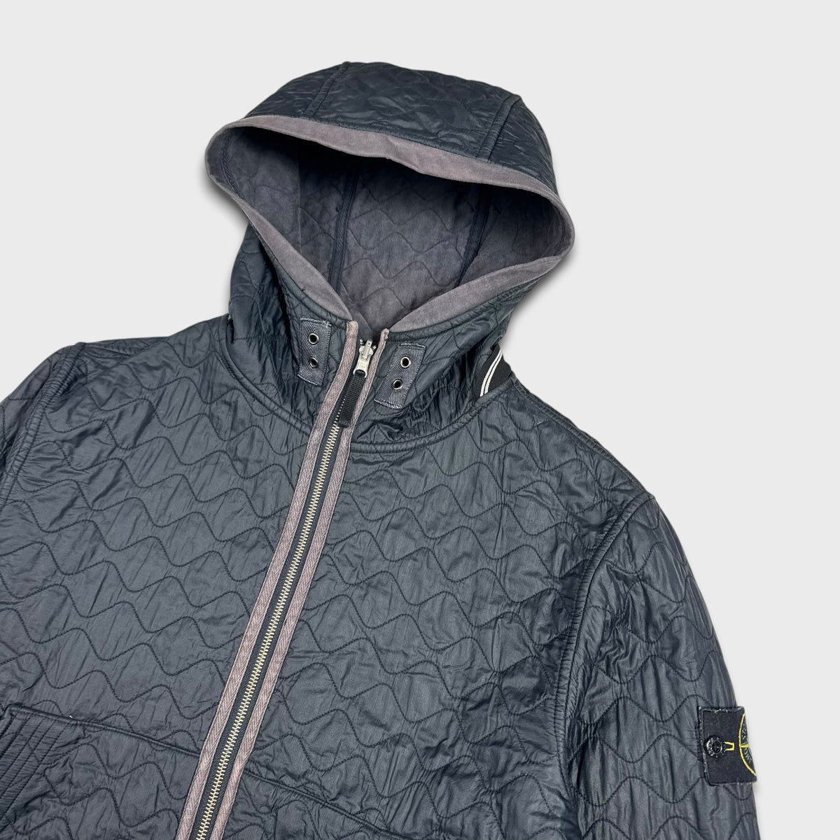 Stone Island 2010 Wave Quilted Reversible Jacket L