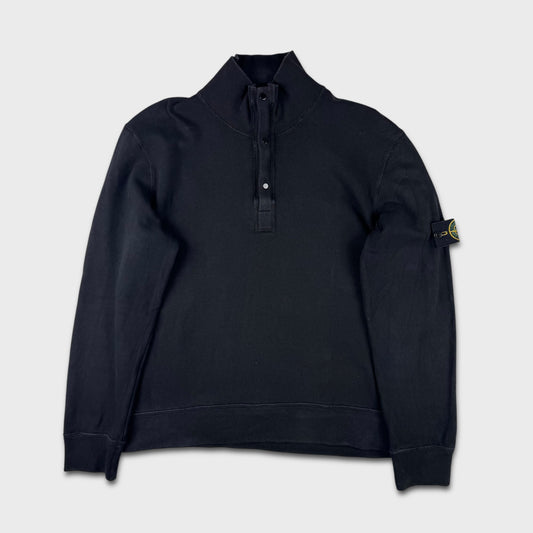 Stone Island Black Quarter Zip Sweatshirt XL