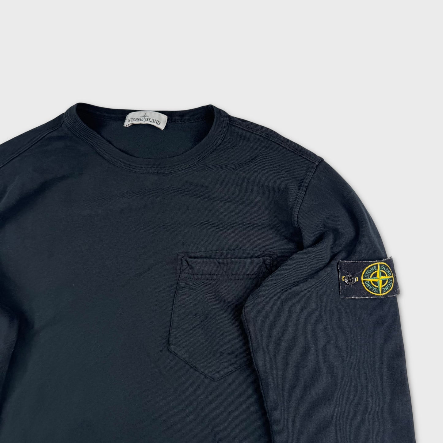 Stone Island Black Pocket Crewneck XXL