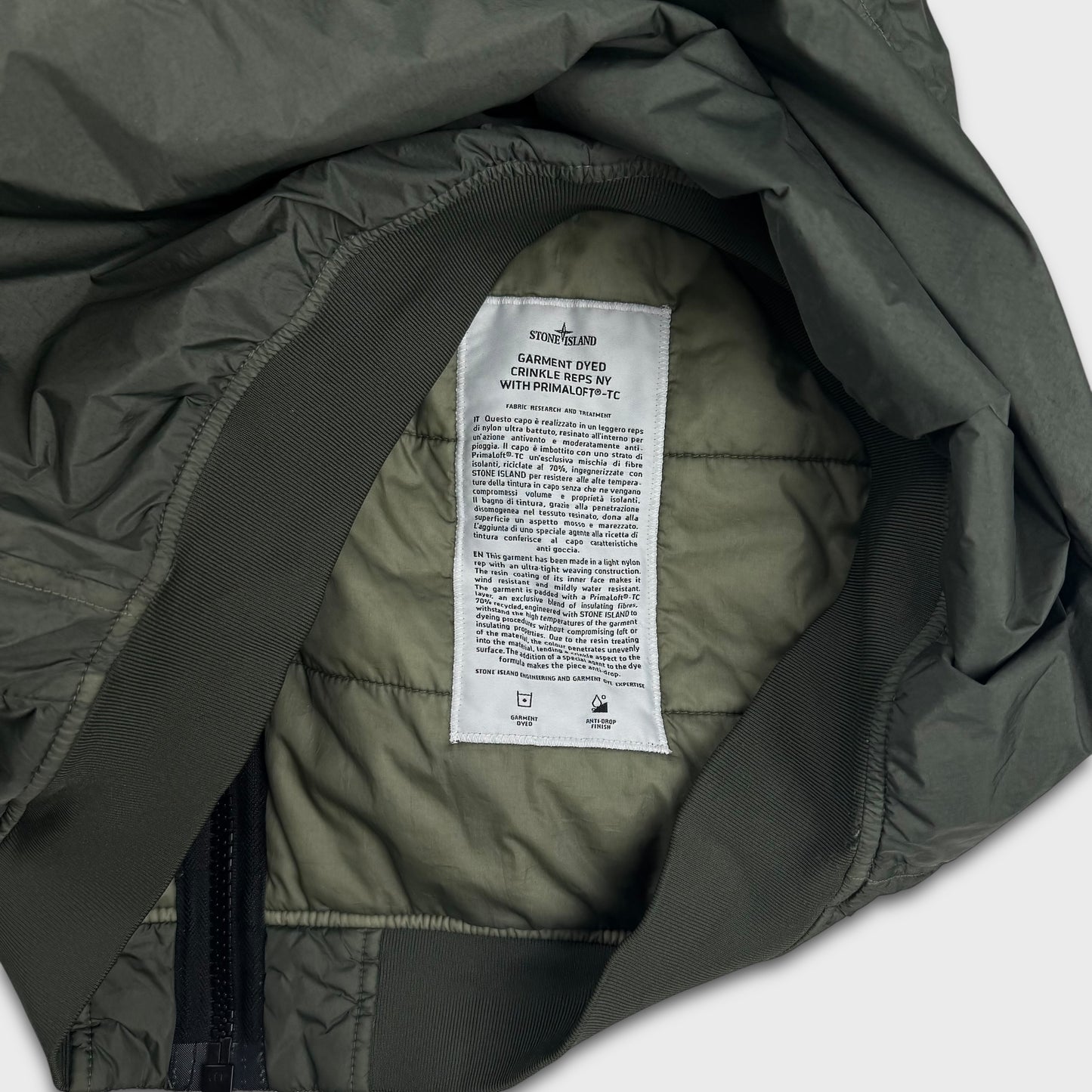 Stone Island Garment Dyed Primaloft Crinkle Reps Jacket XL