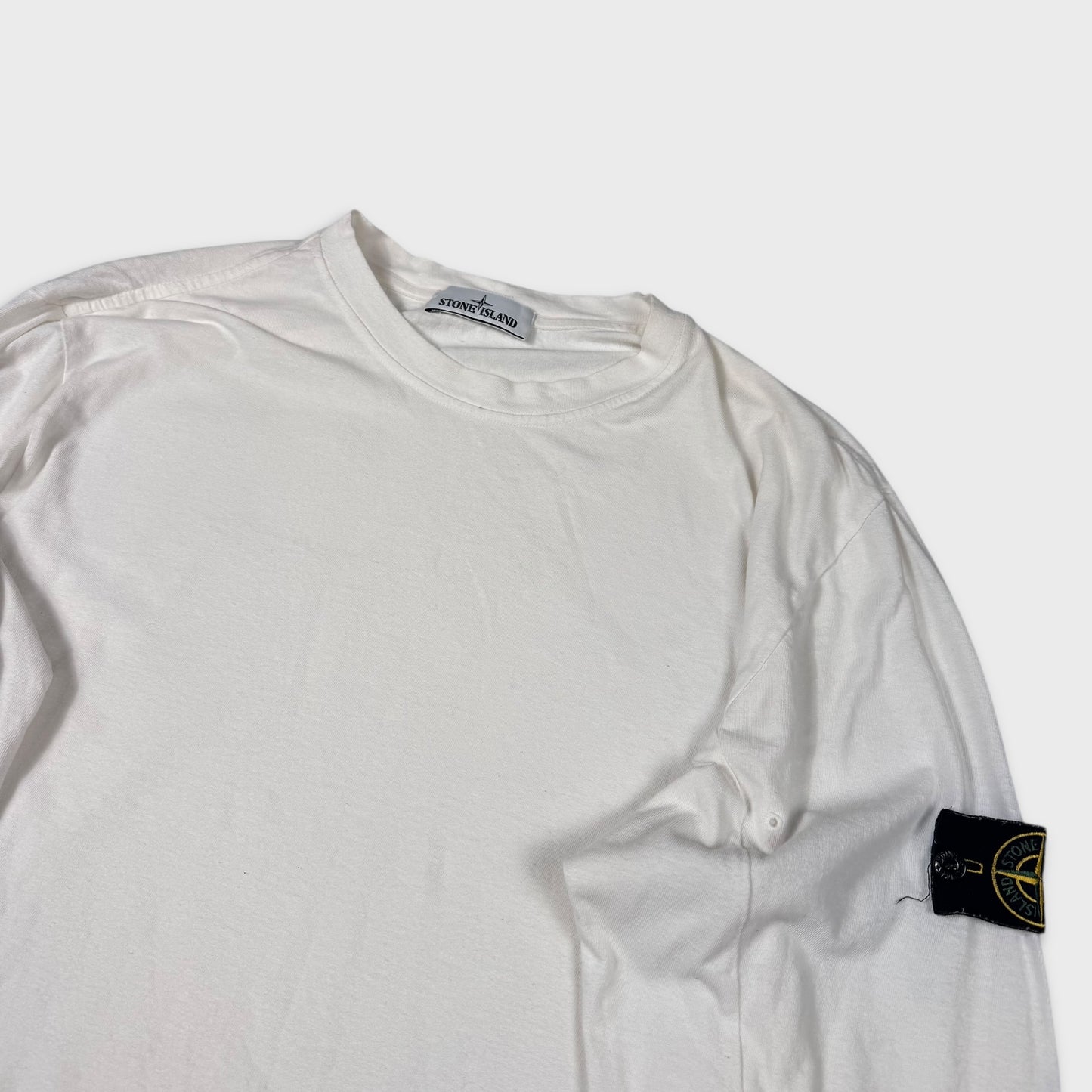 Stone Island White Longsleeve T-Shirt 3XL