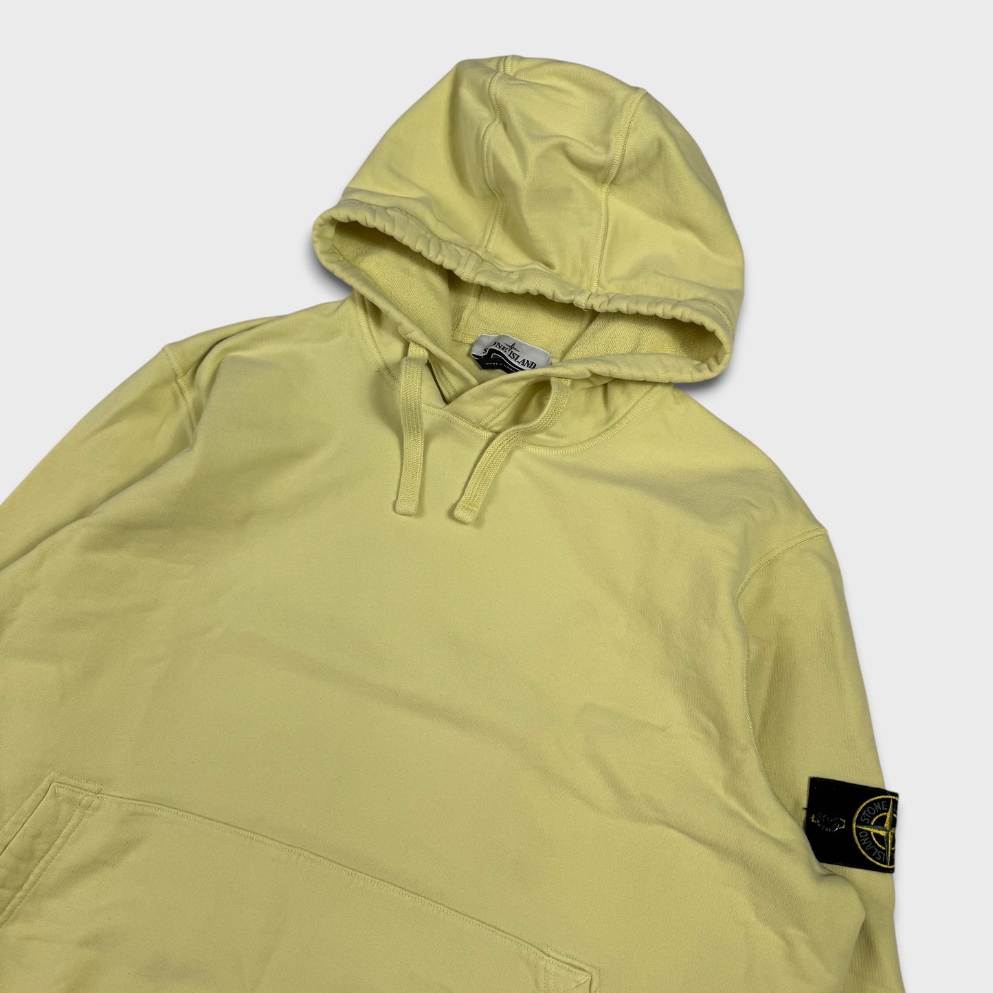 Stone Island Yellow Pullover Hoodie XXL
