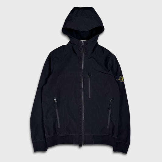 Stone Island Black Soft Shell-R Jacket L