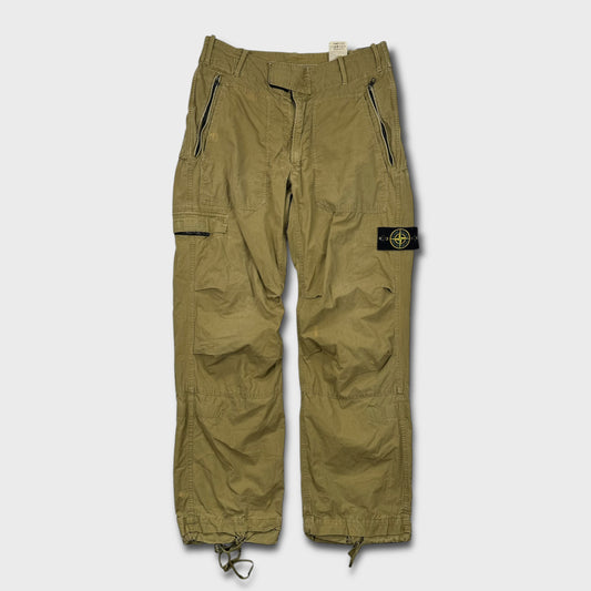 Stone Island 2006 Parachute Distressed Cargo Pants W32