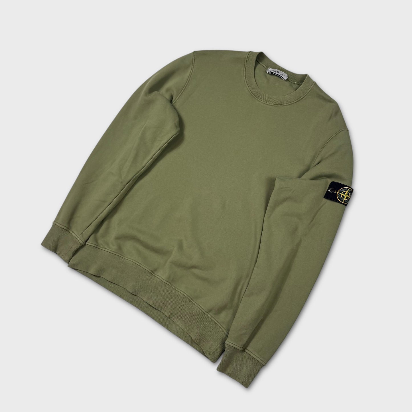 Stone Island Olive Crewneck Sweatshirt XL