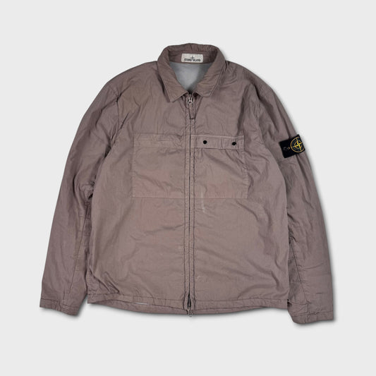 Stone Island Grey Full Zip Overshirt L