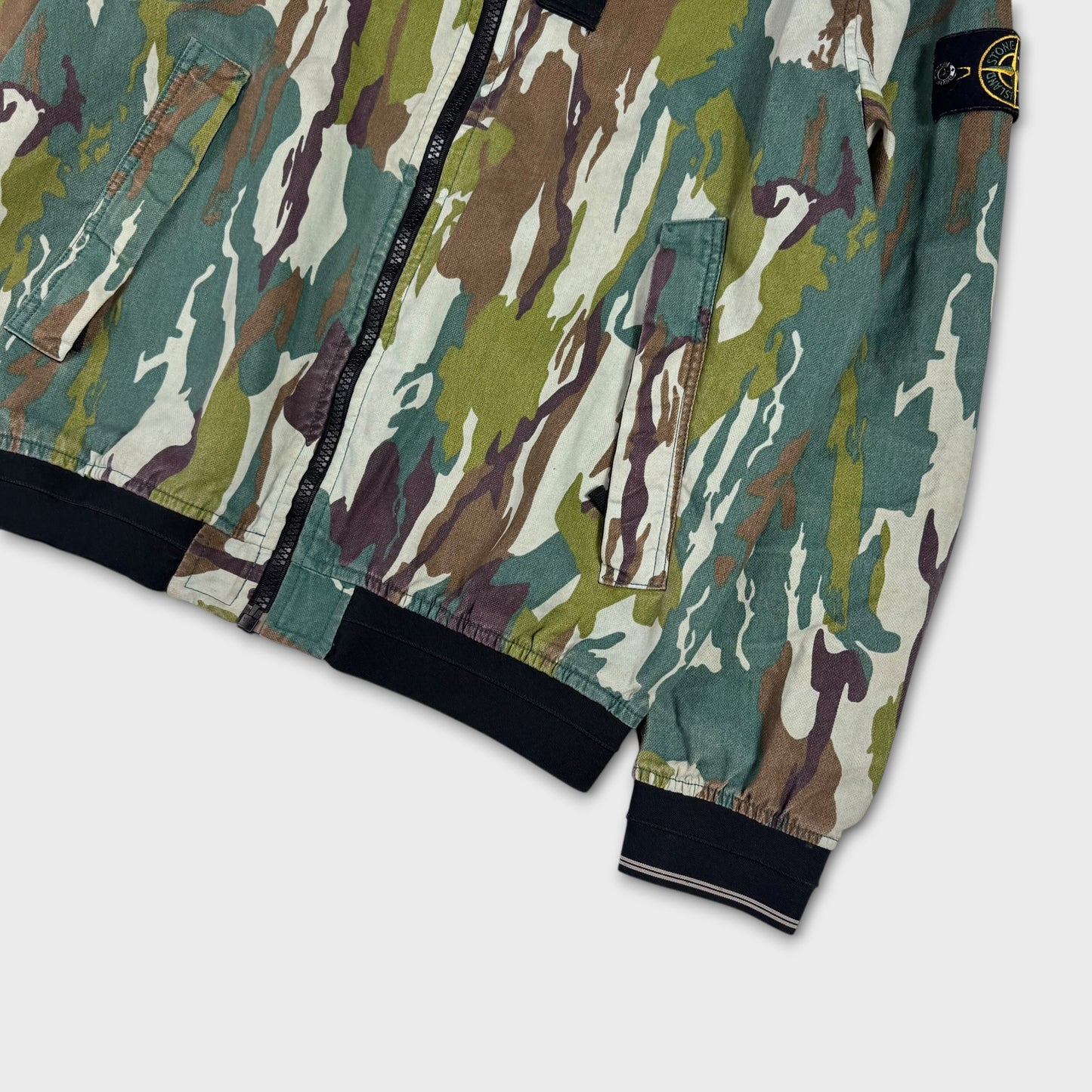 Stone Island Flowing Camo Watro Bomber Jacket XL