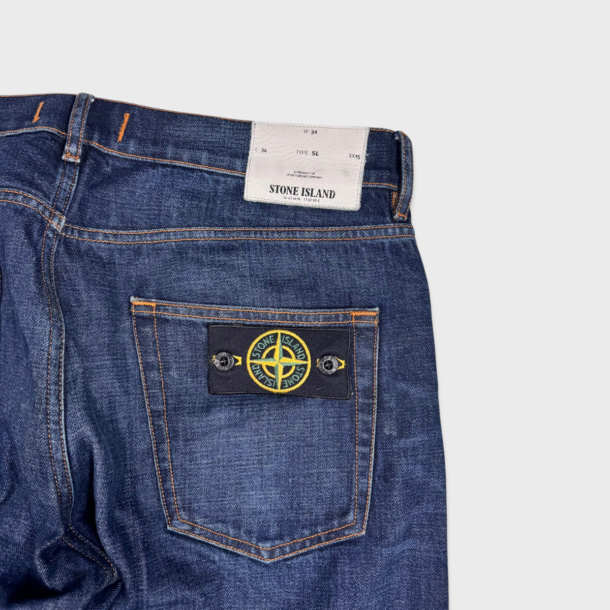 Stone Island Dark Blue Denim Jeans W34