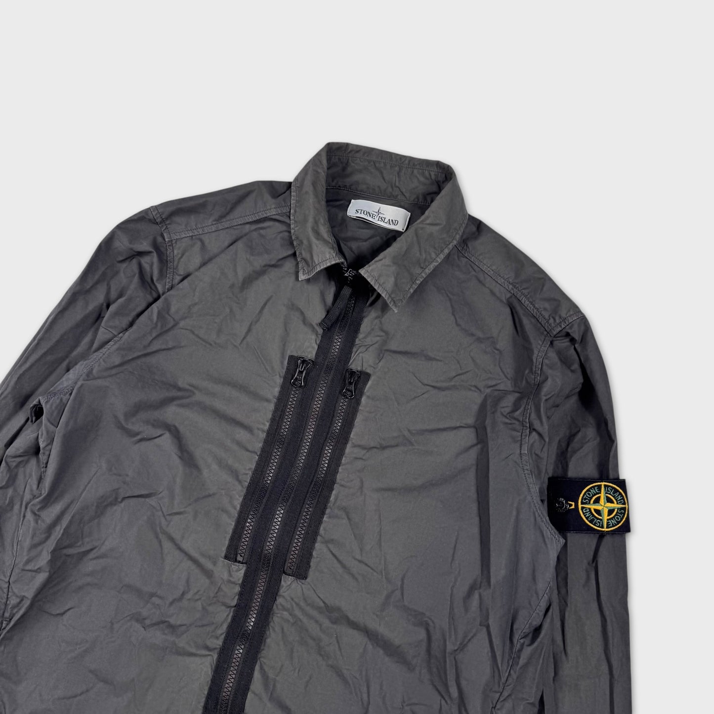 Stone Island Charcoal Tela Parachute Overshirt L