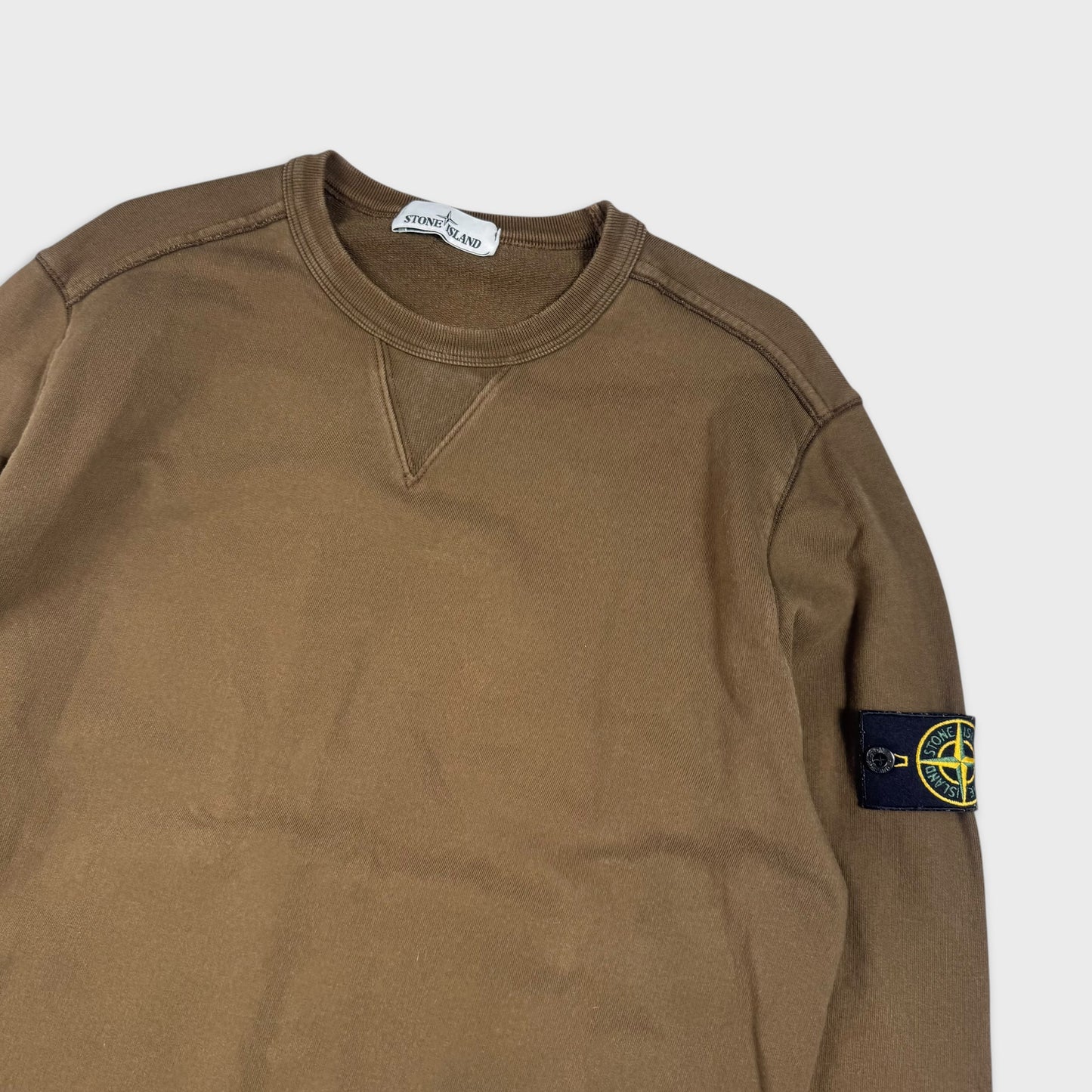 Stone Island Khaki Green Crewneck L