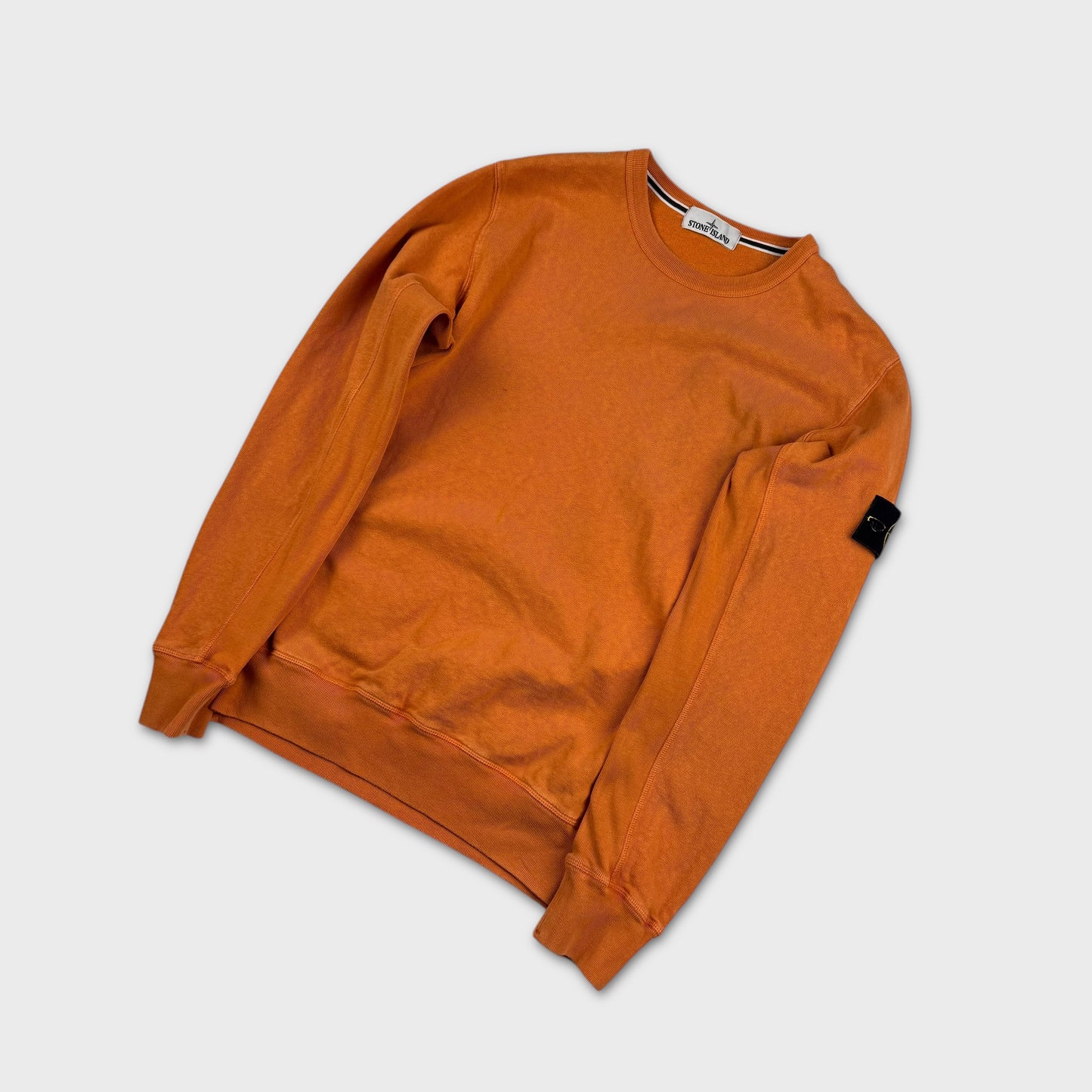 Stone Island Orange Crewneck Sweatshirt XL