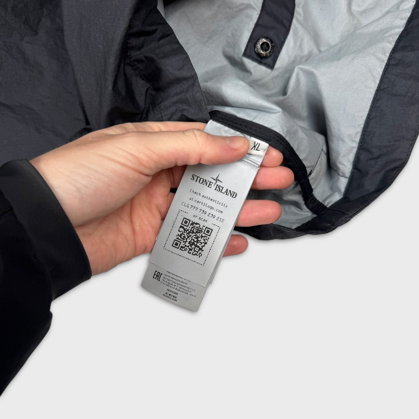 Stone Island Navy Membrana 3L TC Jacket XL