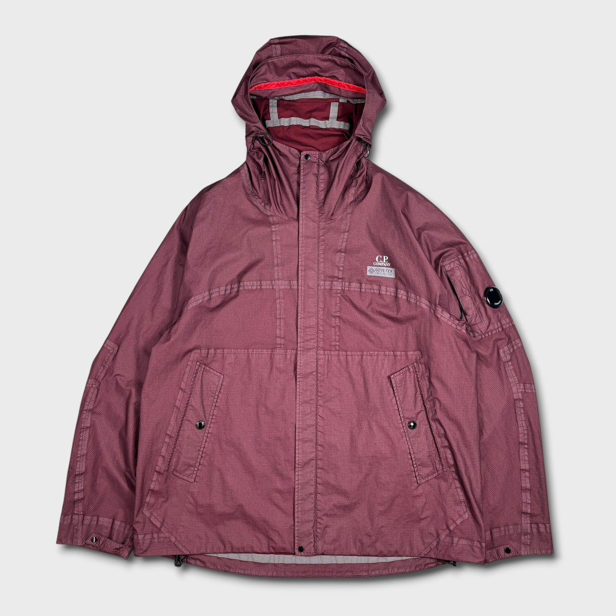 CP Company Burgundy Taped Seam Goretex G-Type Jacket 3XL