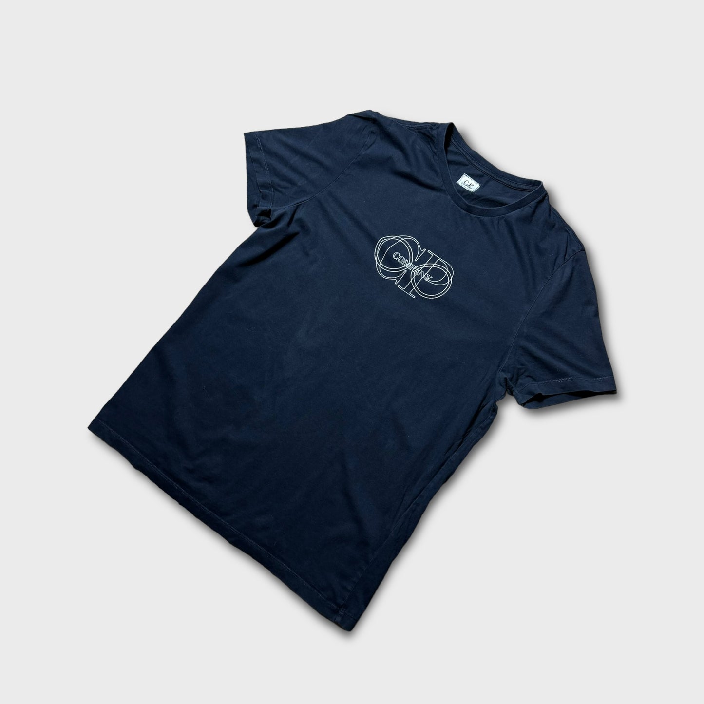 CP Company Navy 3D Logo T-Shirt L