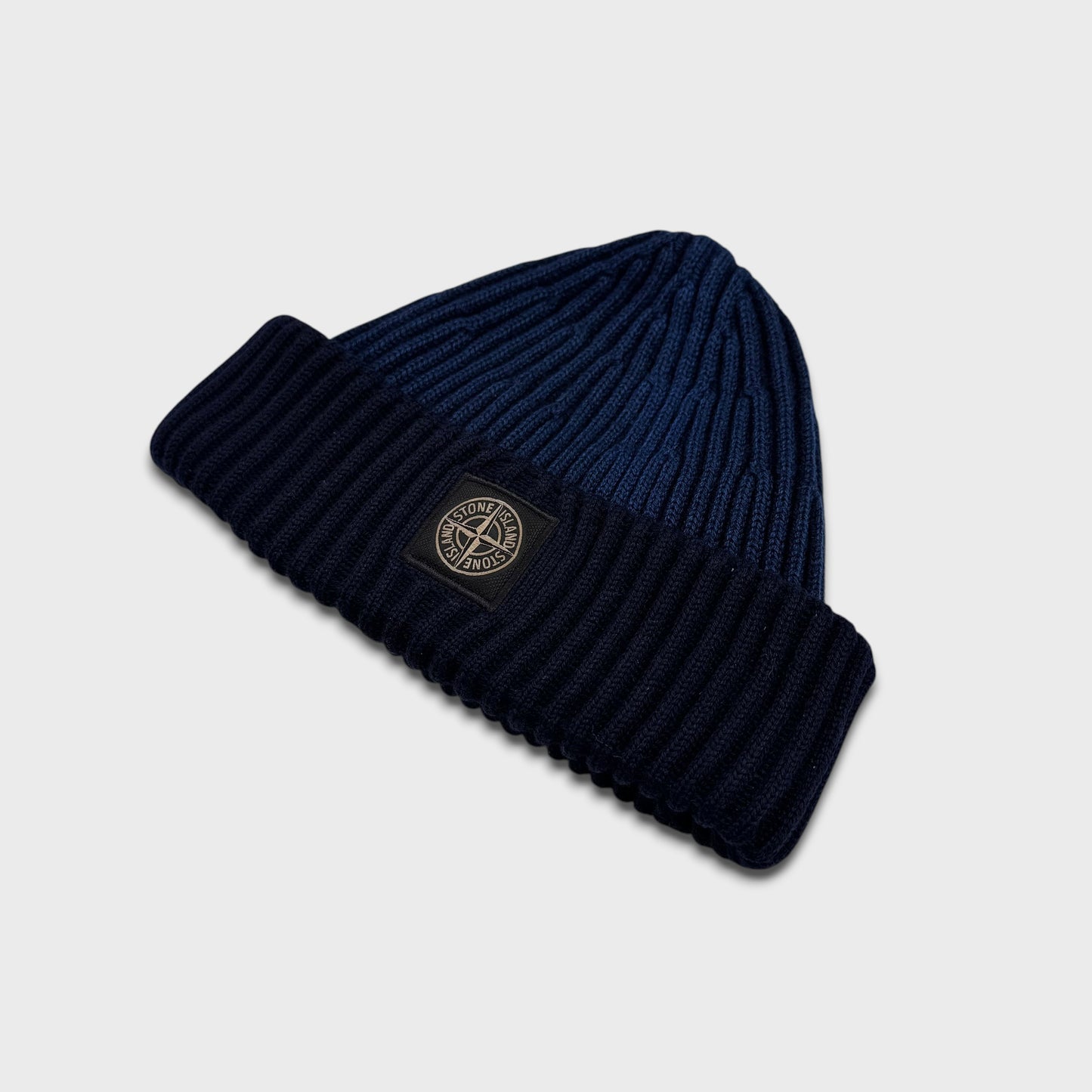Stone Island Two-Tone Ribbed Beanie