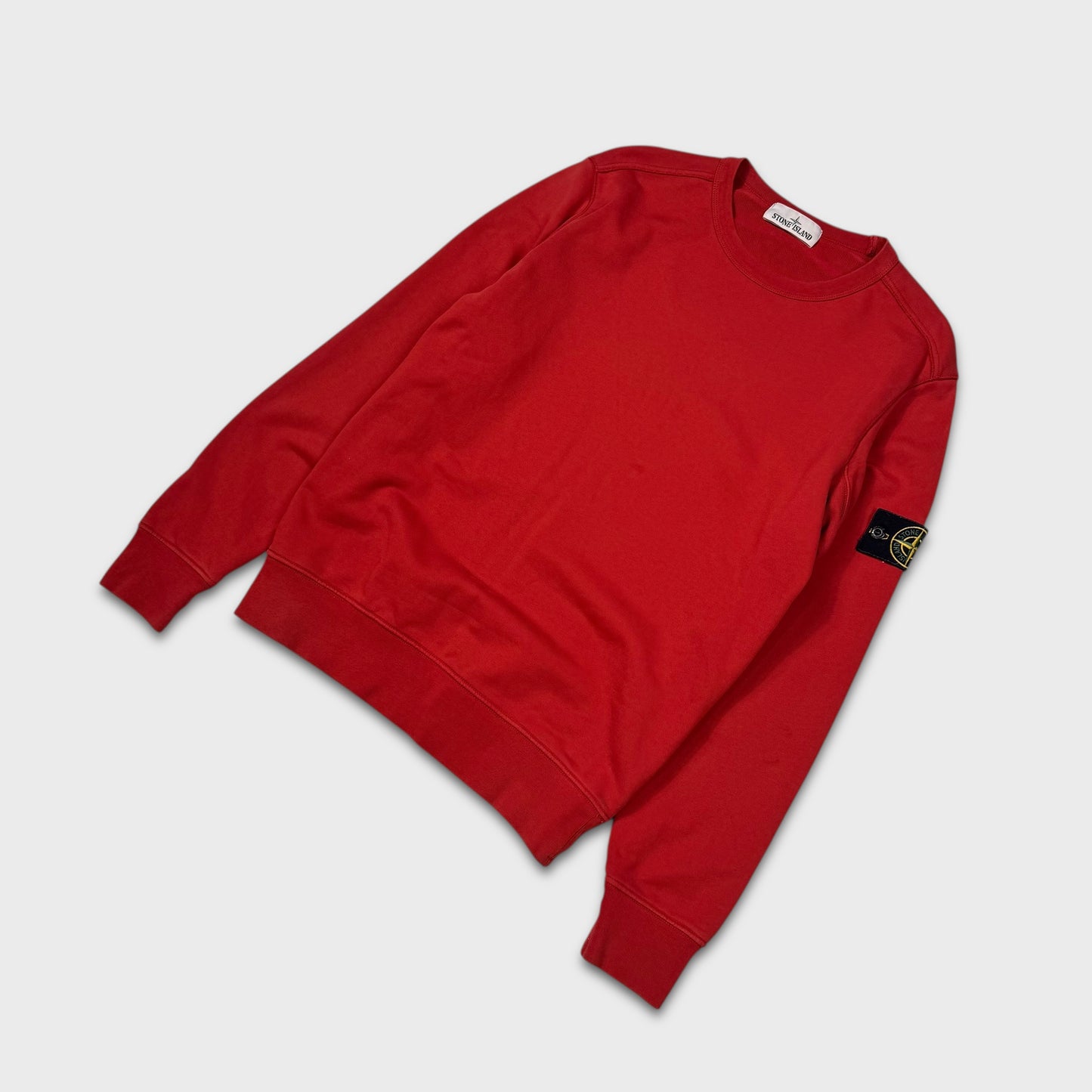 Stone Island Red Crewneck Sweatshirt M