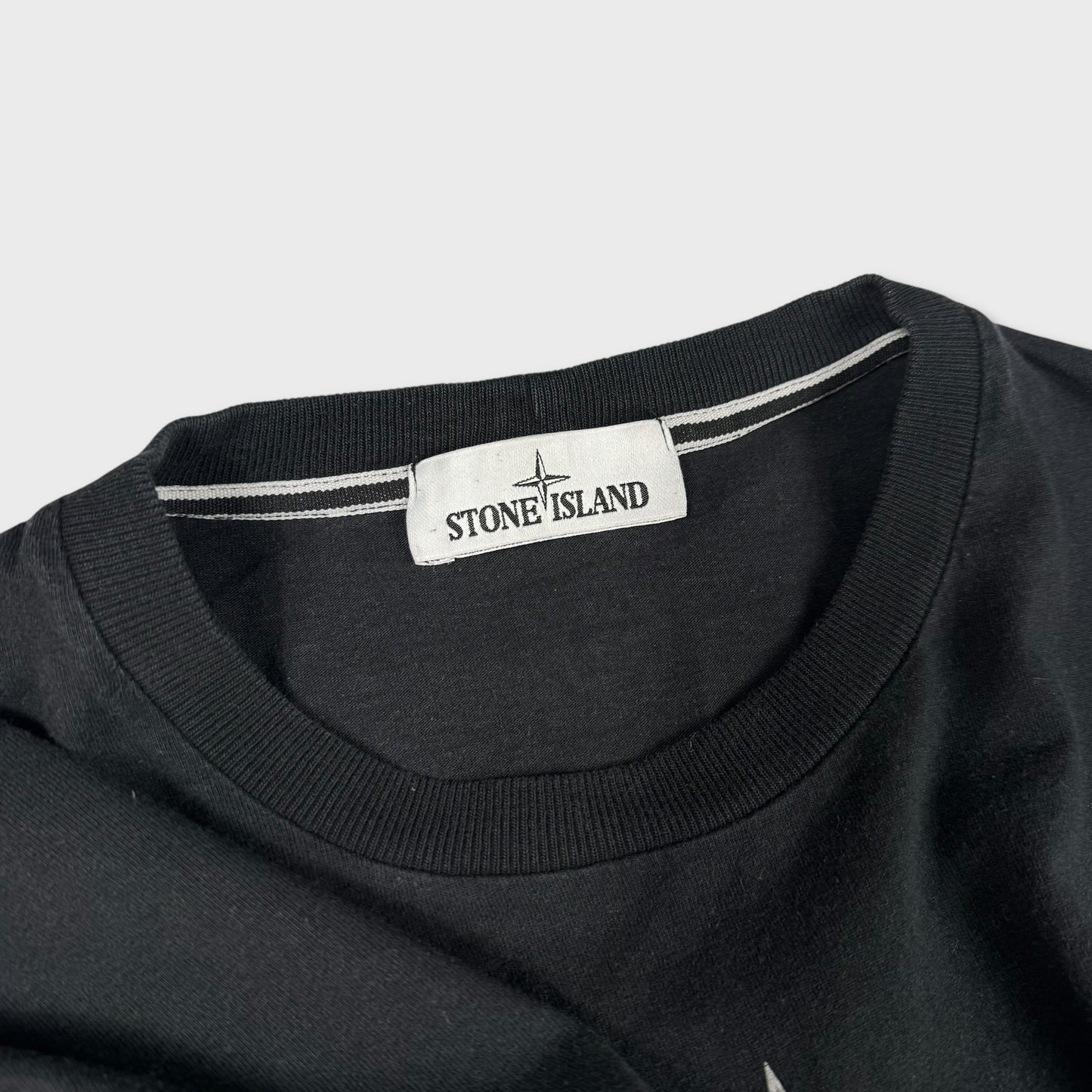 Stone Island Black Logo T-Shirt L