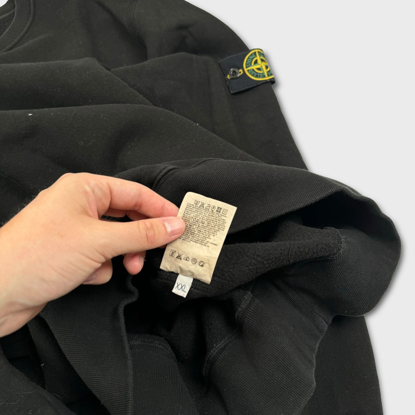 Stone Island Black Crewneck Sweatshirt XXL