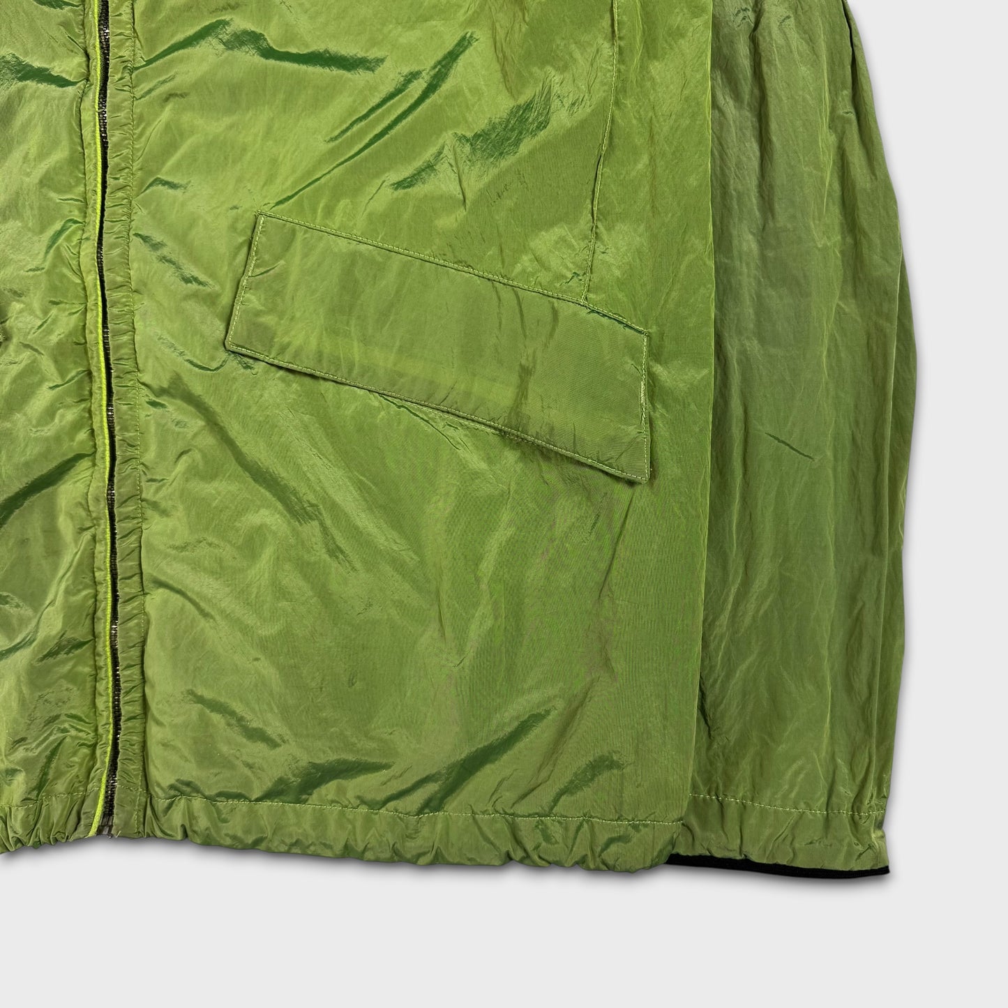 Stone Island Lime Green Nylon Metal Jacket XXL