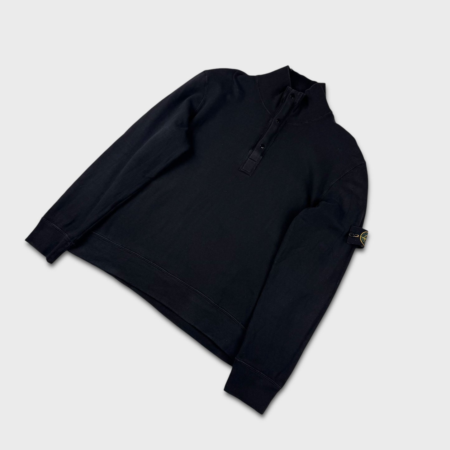 Stone Island Black Quarter Zip Sweatshirt XL