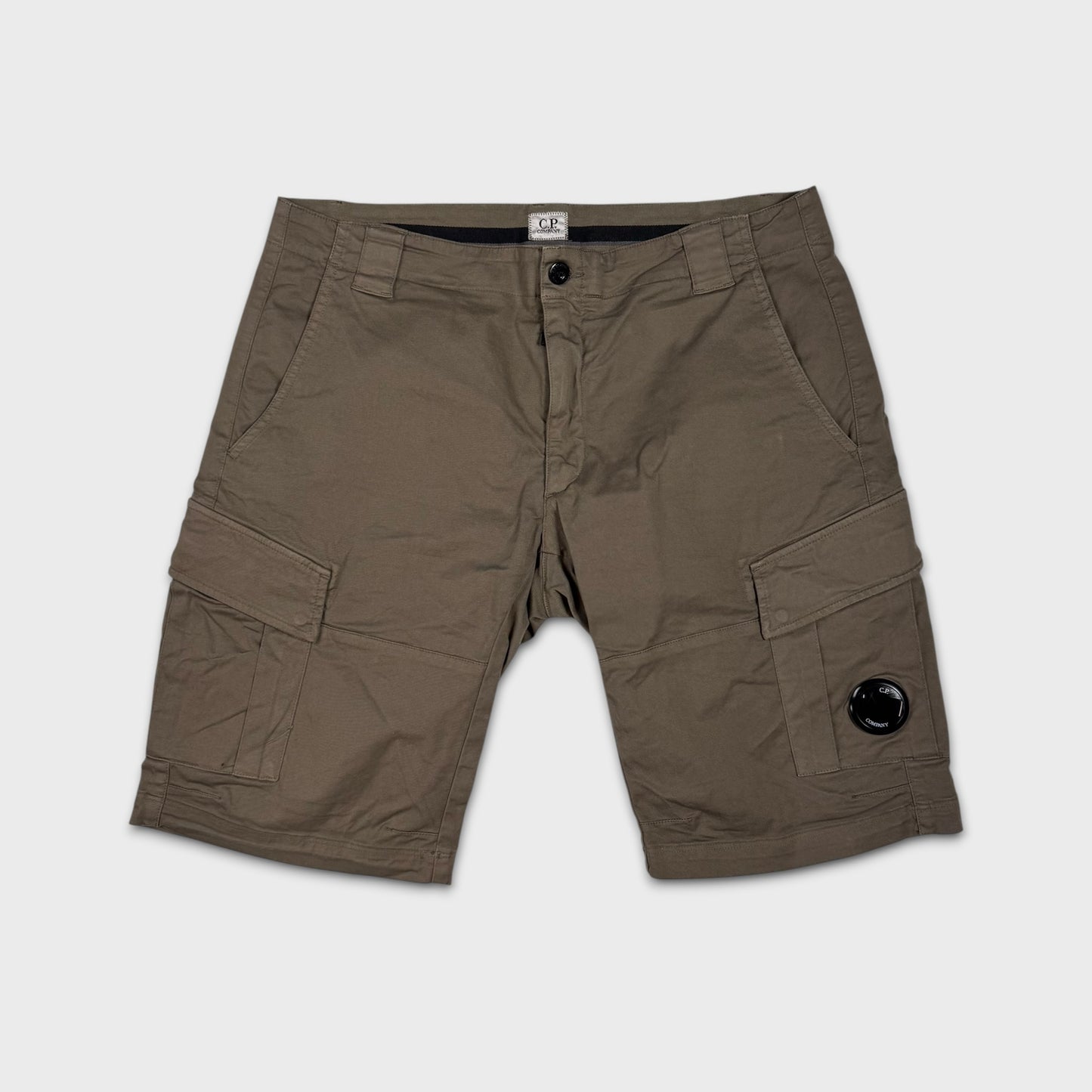 CP Company Khaki Lens Cargo Shorts XL
