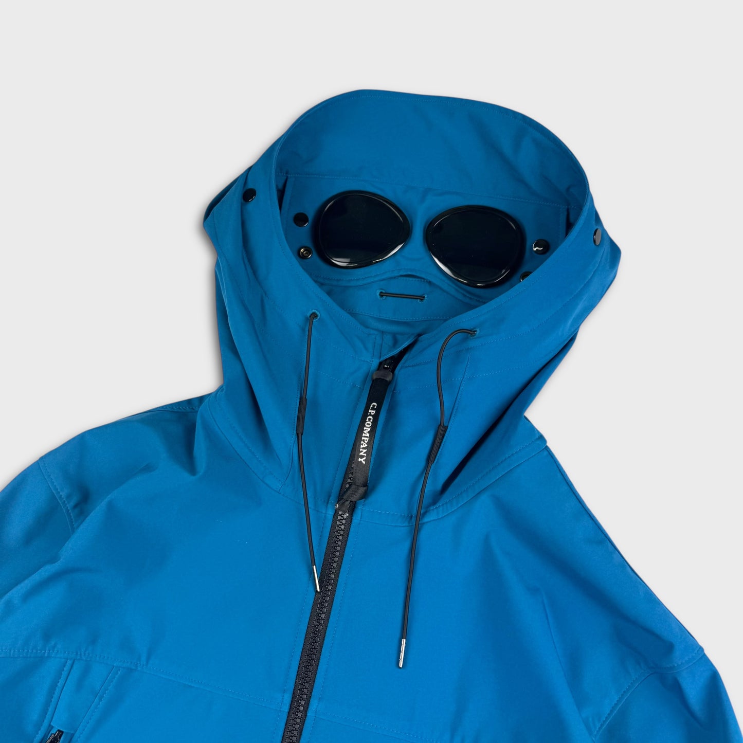 CP Company Sky Blue Shell-R Goggle Jacket L