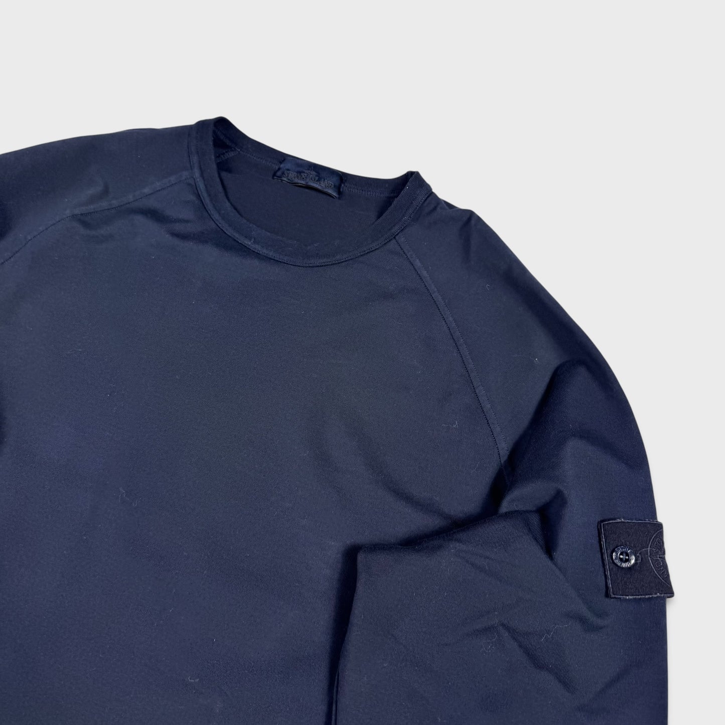 Stone Island Navy Ghost Cotton Crewneck XXL
