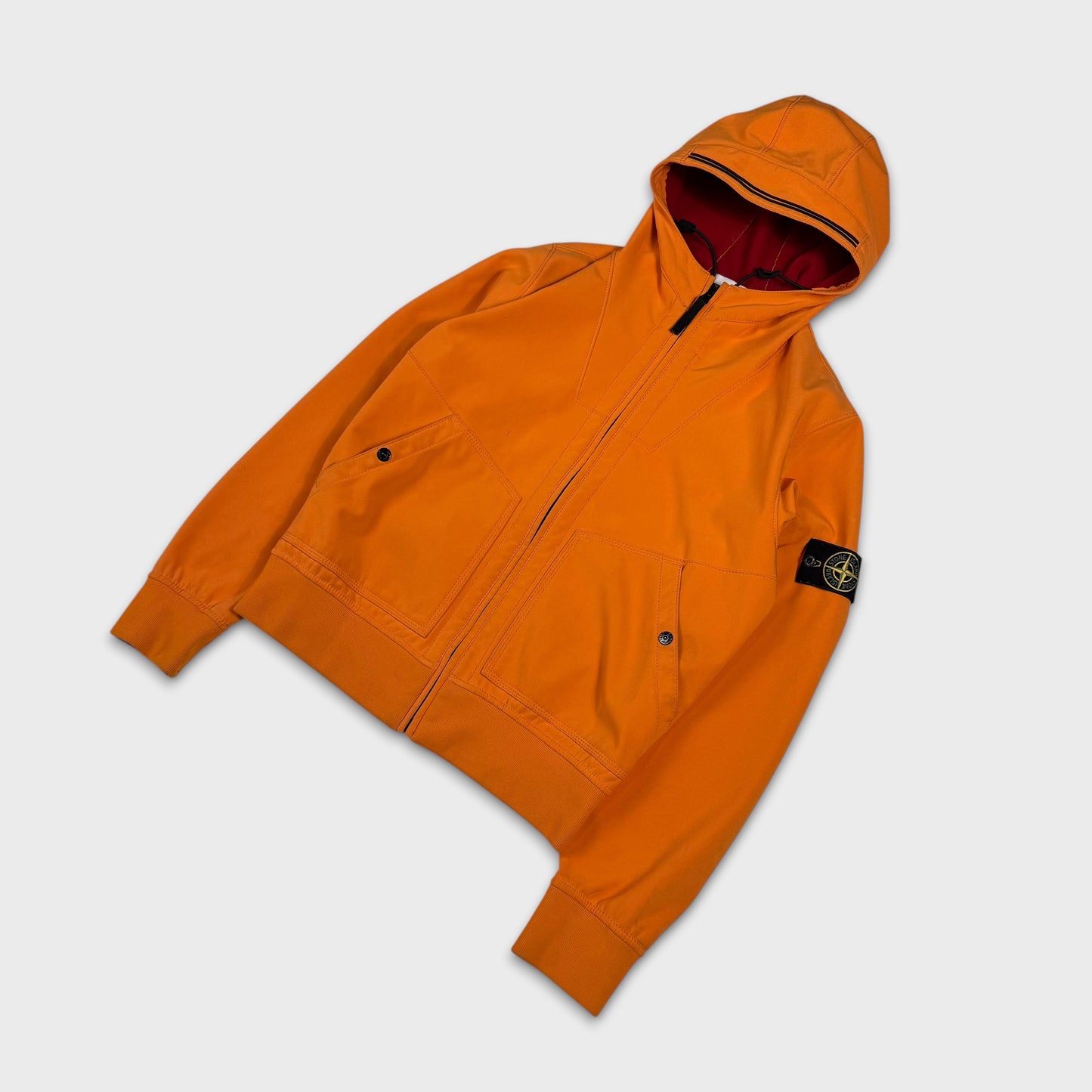 Stone Island Orange Soft Shell-R Jacket M