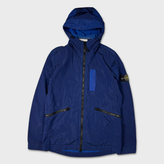 Stone Island Royal Blue Nylon Metal Flock Jacket M