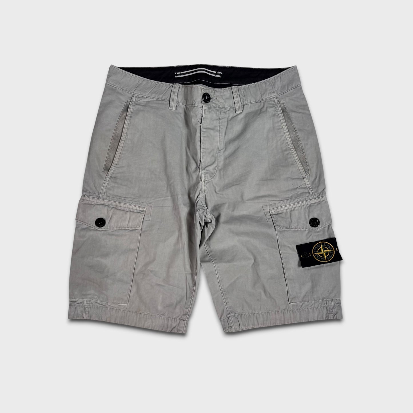 Stone Island Badge Cargo Shorts W30