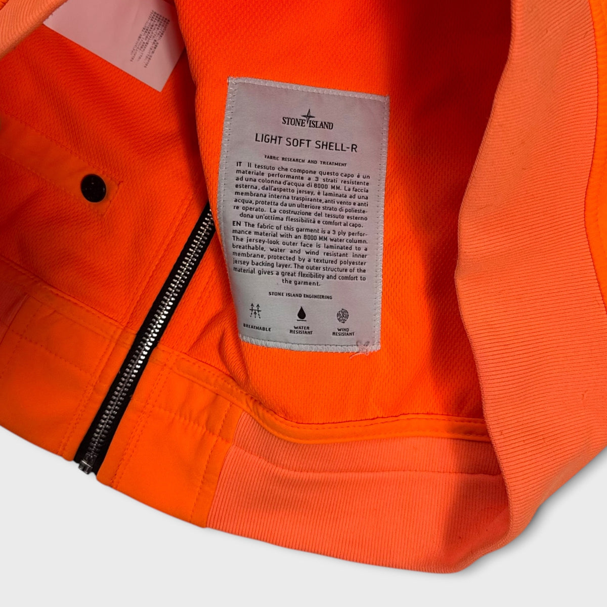 Stone Island Fluorescent Light Soft Shell-R Jacket M
