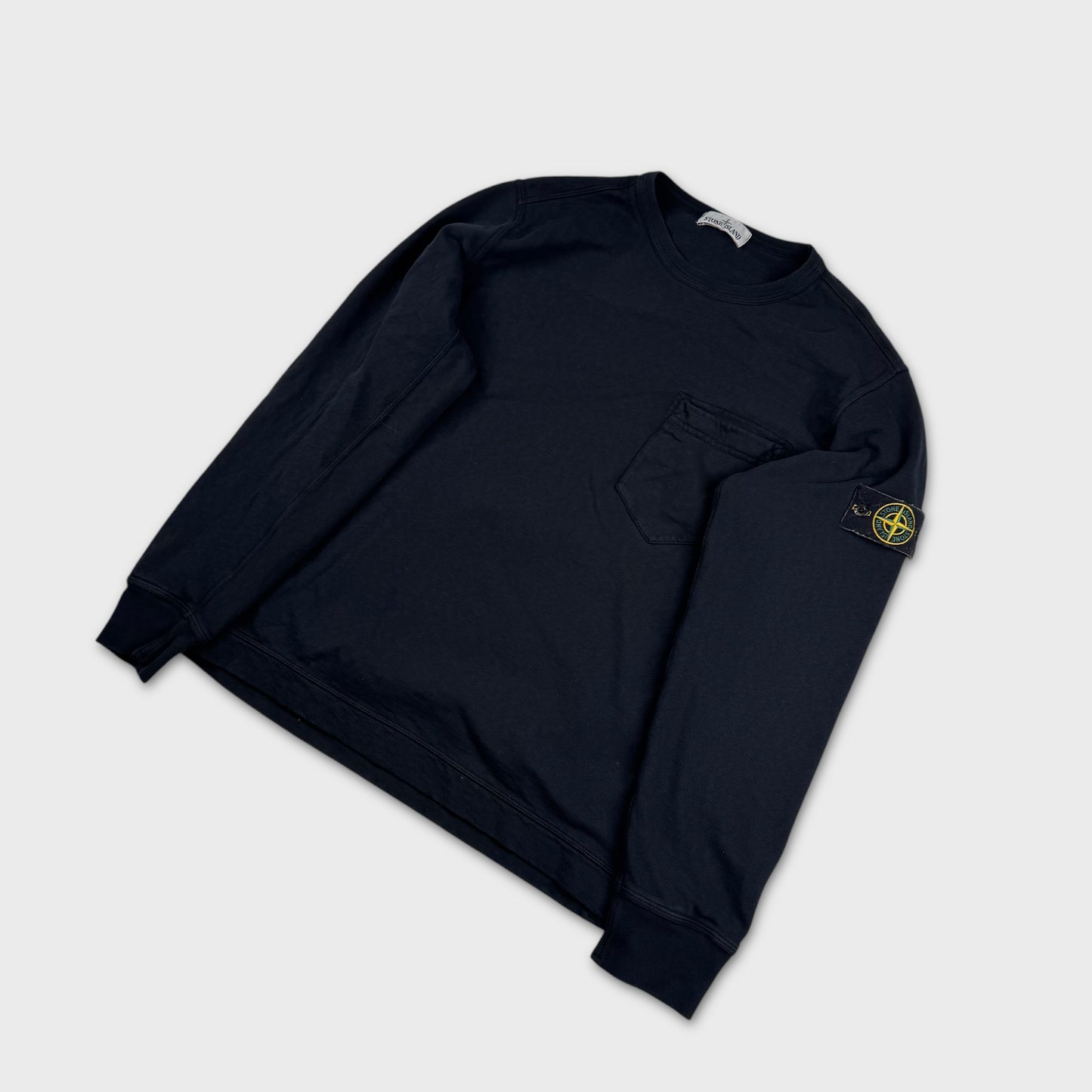 Stone Island Black Pocket Crewneck XXL