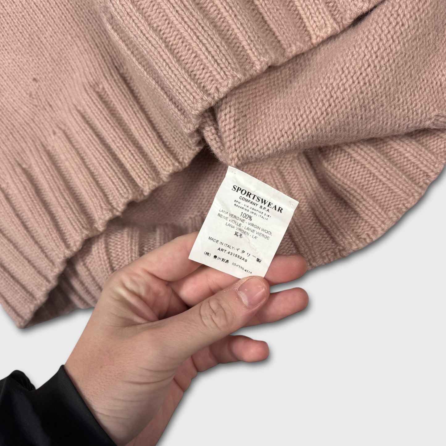 Stone Island 2000’s Dusty Pink Knit XXL