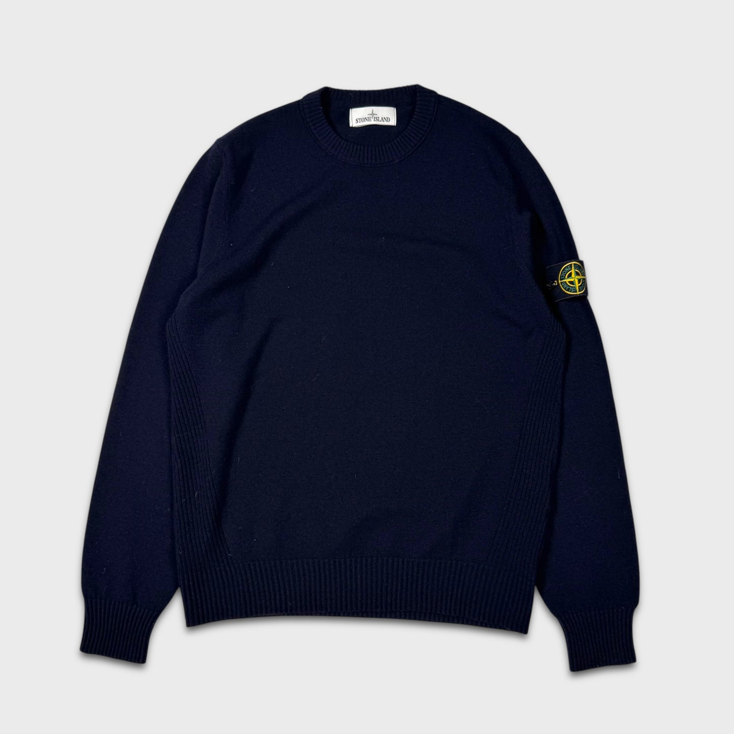 Stone Island Navy Knit Crewneck XL
