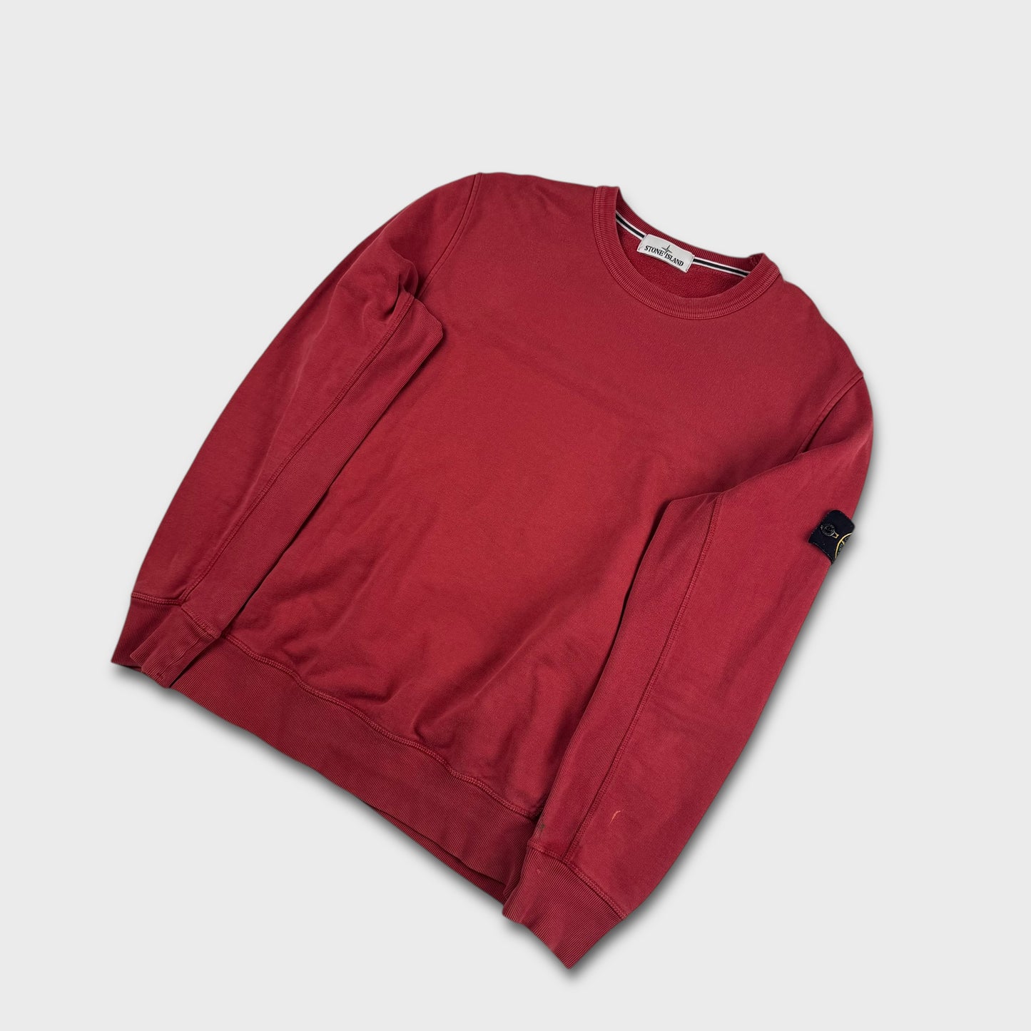 Stone Island Red Crewneck Sweatshirt XL