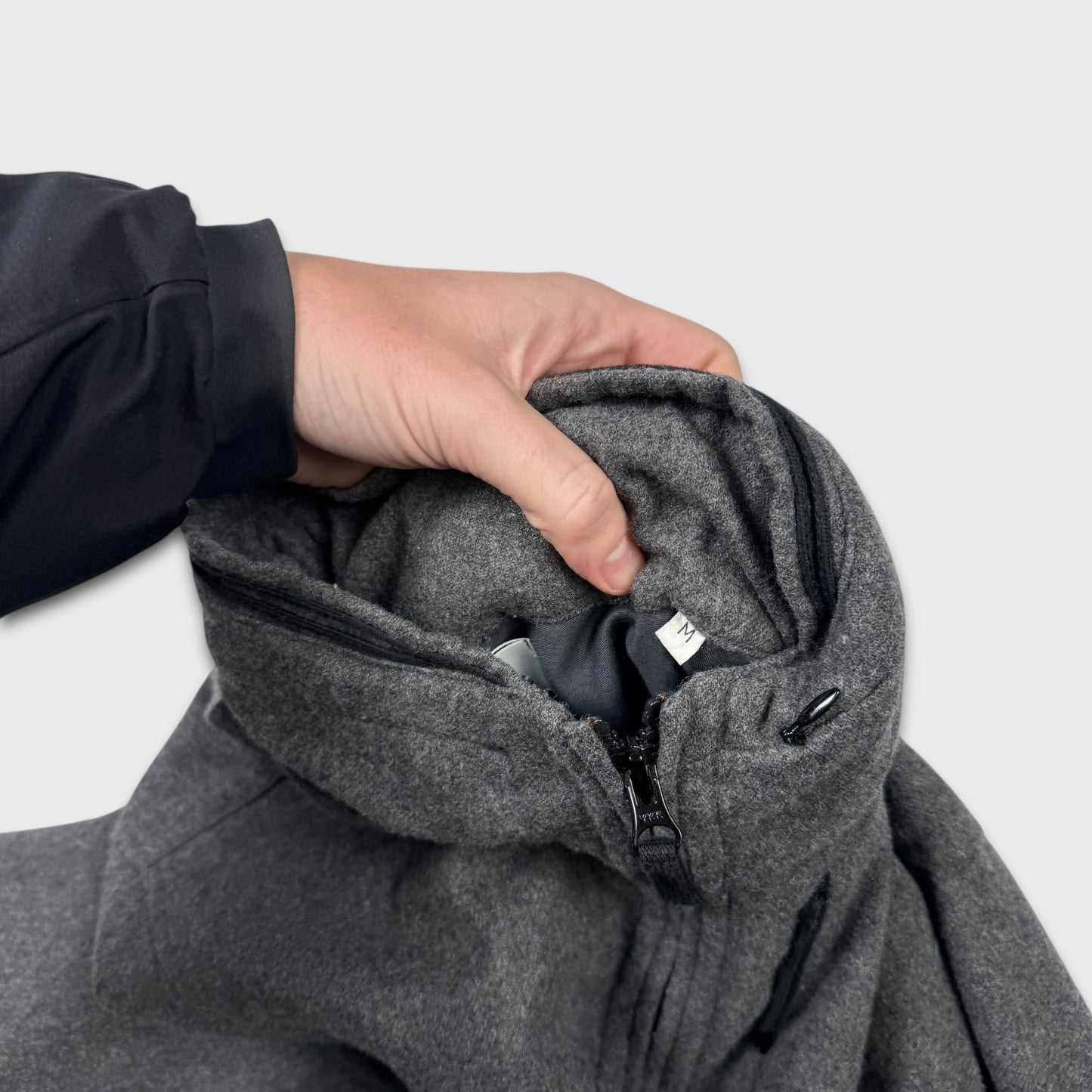 Stone Island Charcoal Wool Soft Shell Jacket M