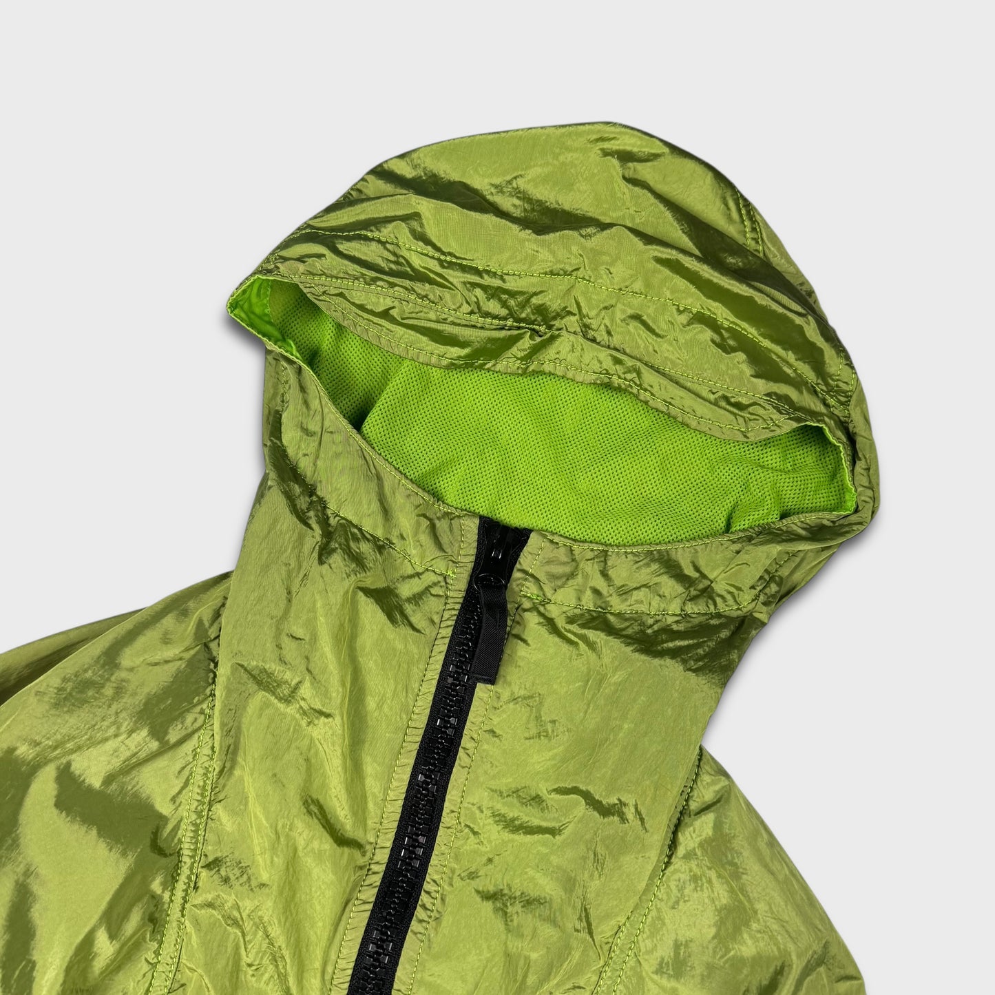 Stone Island Lime Green Nylon Metal Watro Jacket L
