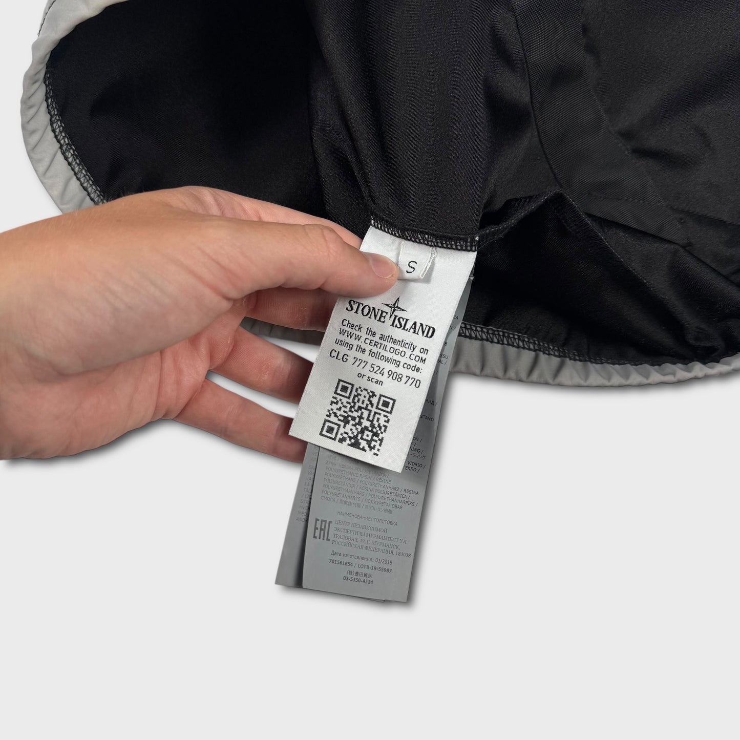 Stone Island Plated Reflective Hoodie S