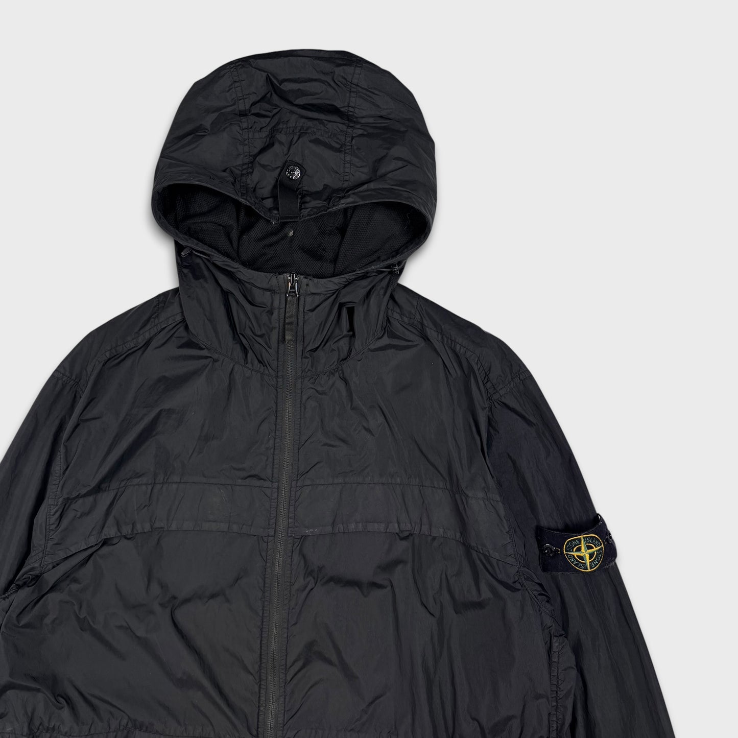 Stone Island Garment Dyed Crinkle Reps R-NY Hooded Jacket XXL
