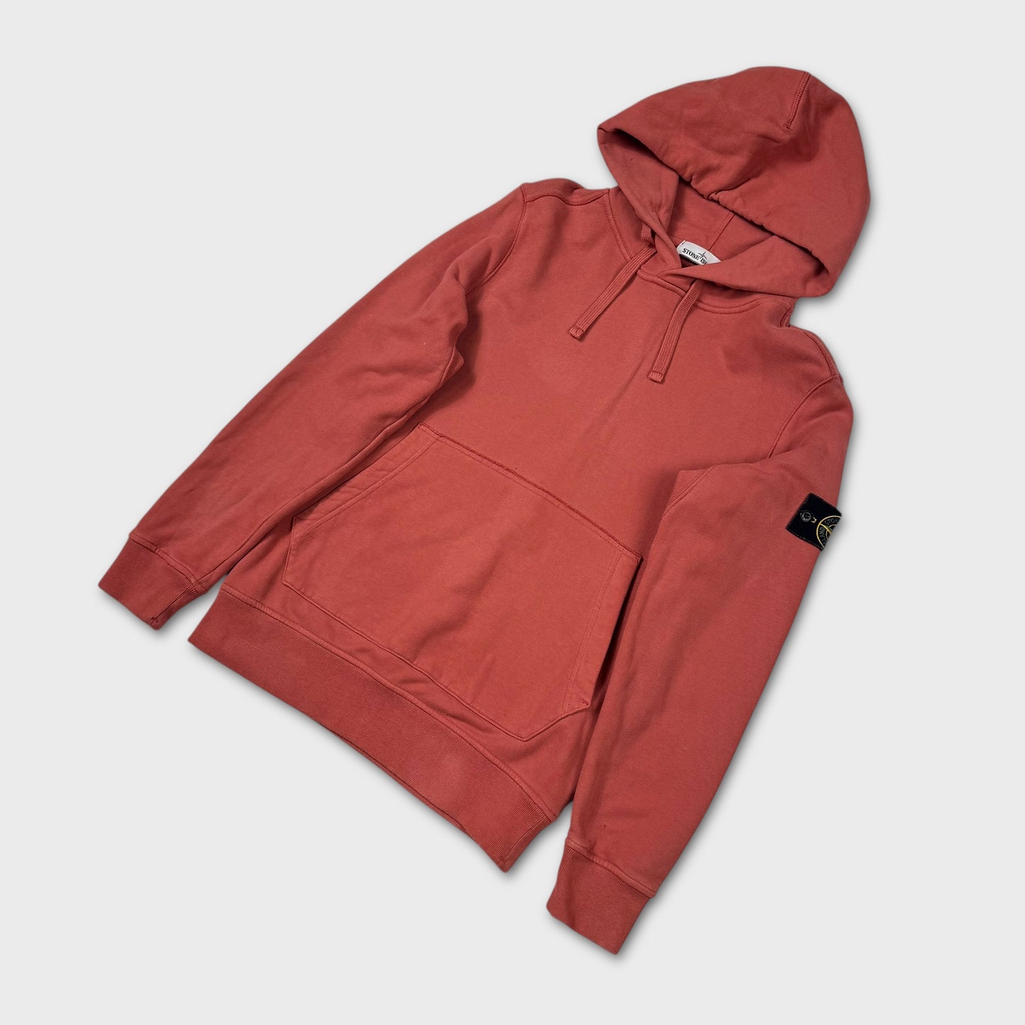 Stone Island Rust Red Pullover Hoodie M