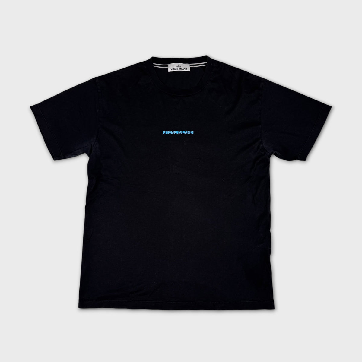Stone Island Black Graphic T-Shirt L