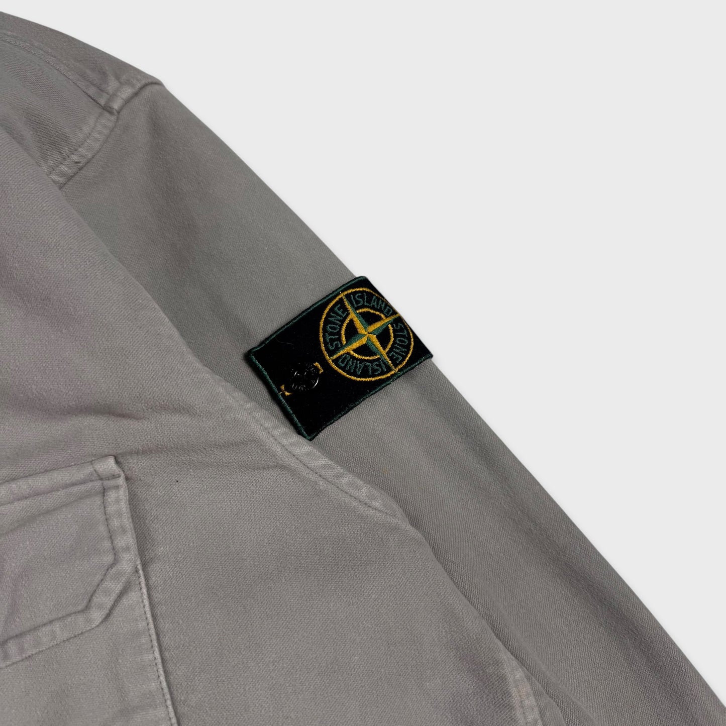 Stone Island 1998 Green Edge Moleskin Overshirt XXL