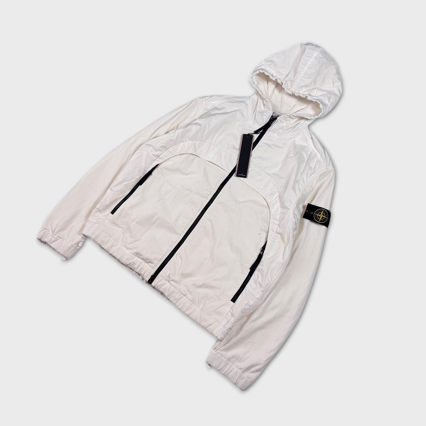 Stone Island Garment Dyed Crinkle Reps NY Jersey Jacket L