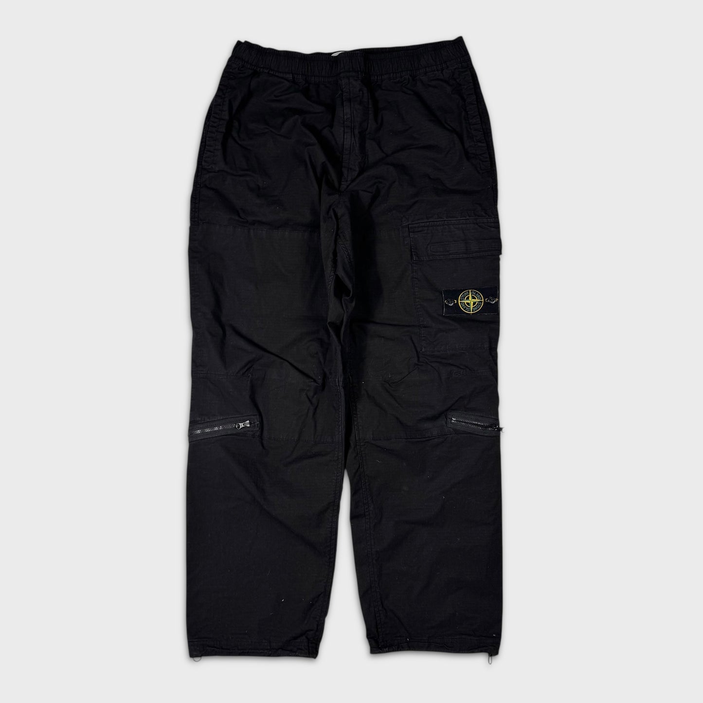 Stone Island Baggy Black Cargo Pants W34