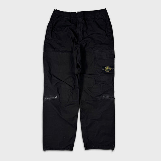 Stone Island Baggy Black Cargo Pants W34