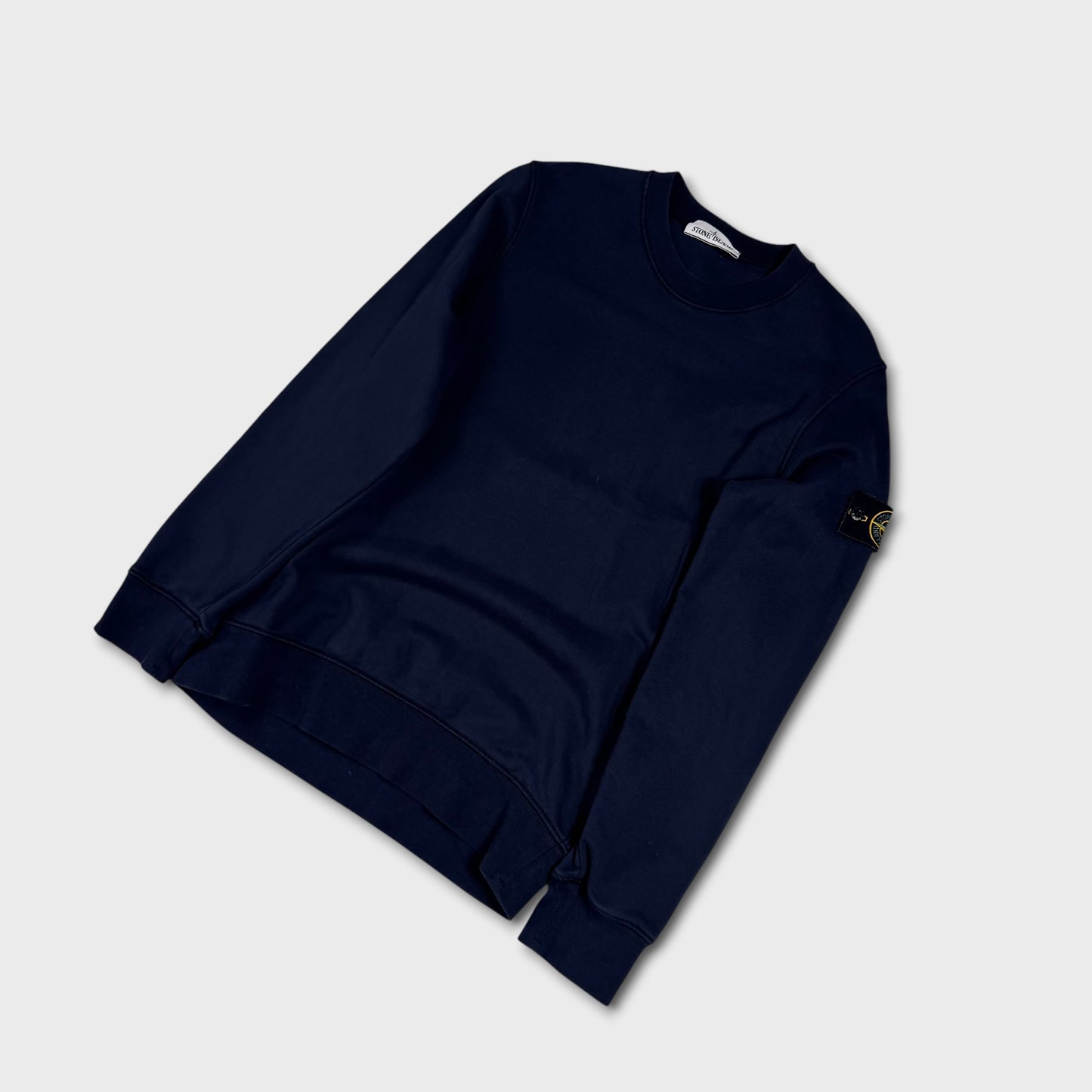 Stone Island Navy Crewneck Sweatshirt M