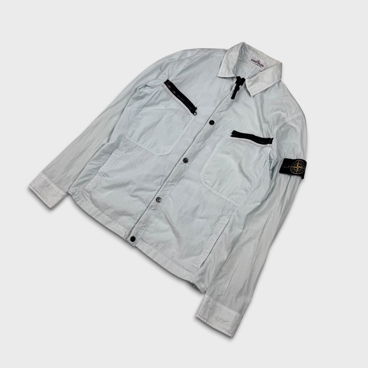 Stone Island Ice Blue Tela Overshirt M