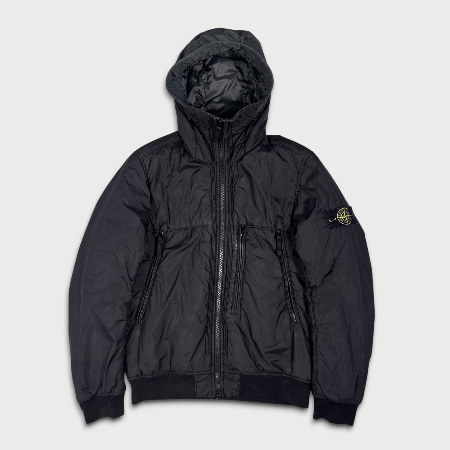 Stone Island Crinkle Reps NY Hooded Jacket S