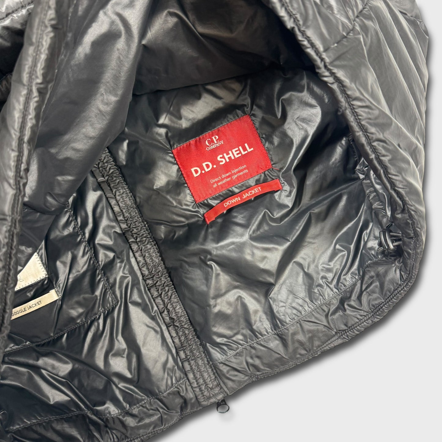 CP Company Black DD Shell Goggle Jacket L