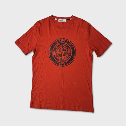 Stone Island Compass Logo Graphic T-Shirt L